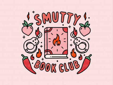 Smutty Book Club Die Cut Sticker