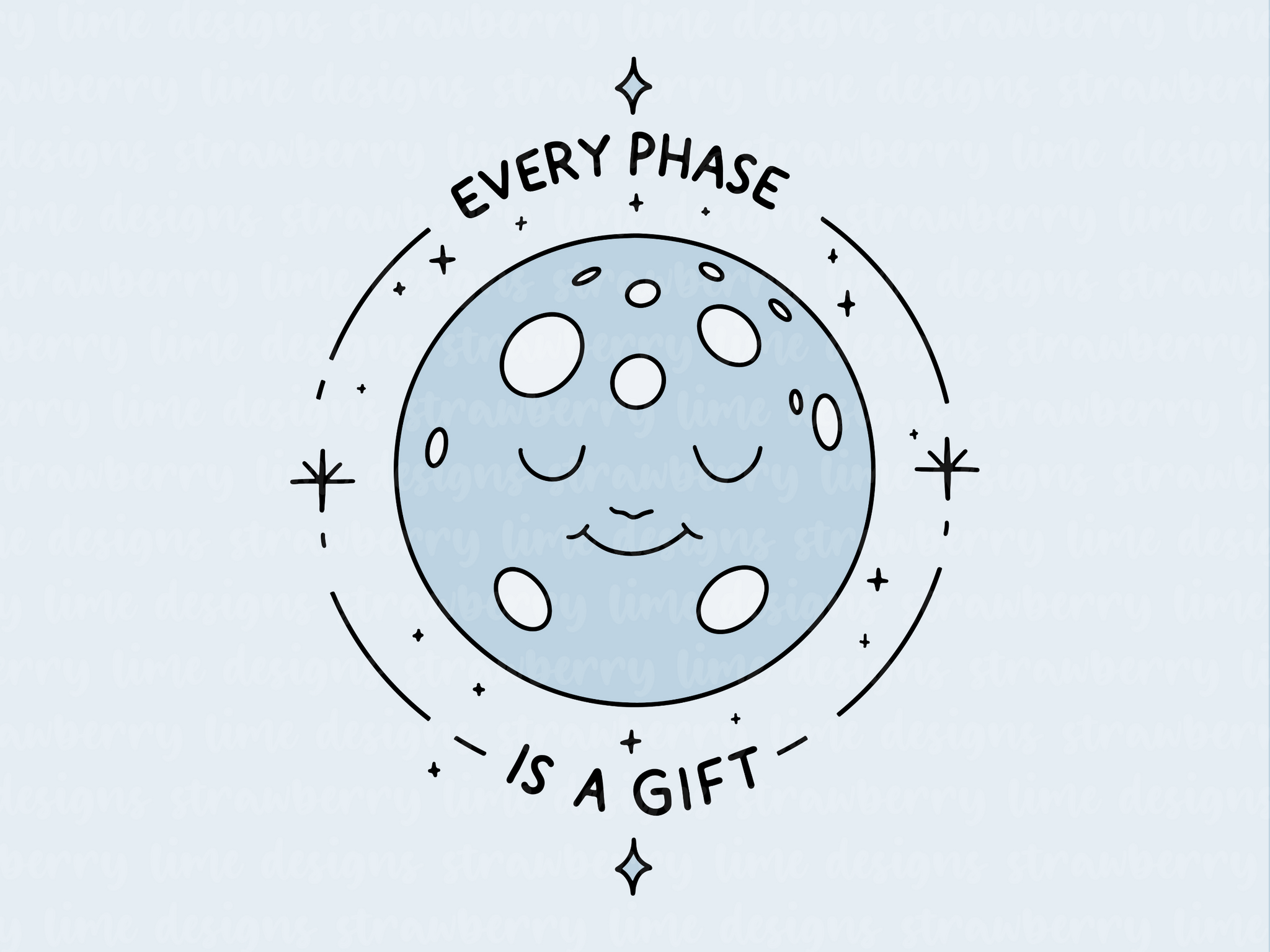 Every Phase Is A Gift Die Cut Sticker