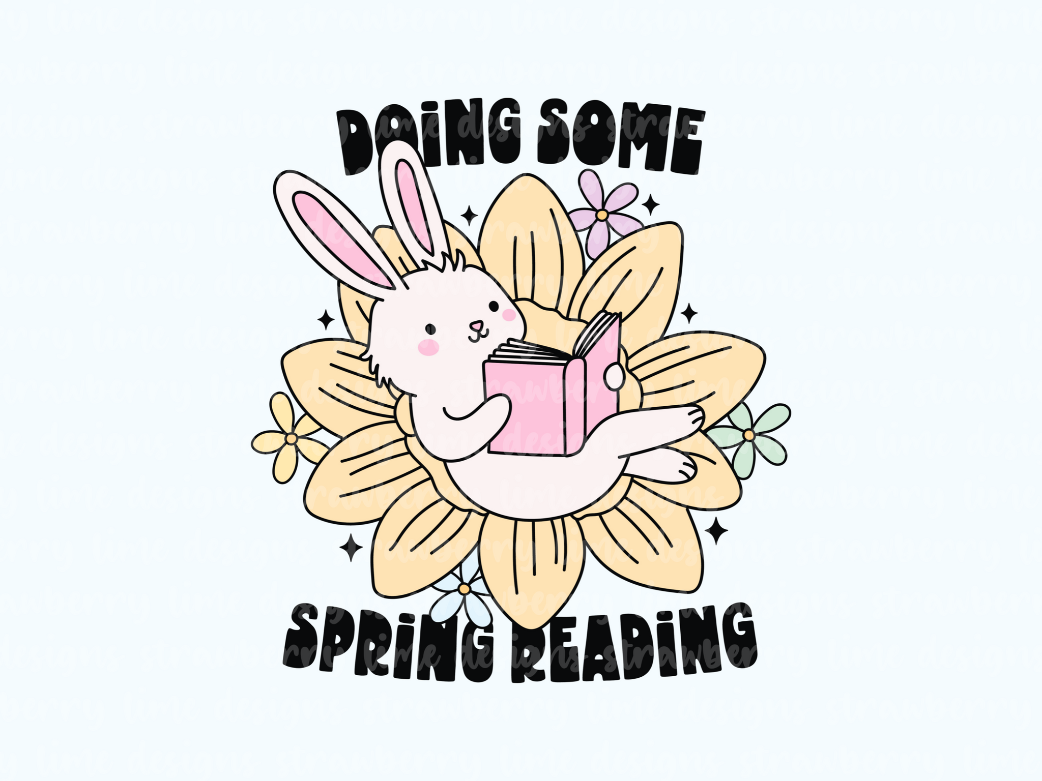 Doing Some Spring Reading Die Cut Sticker