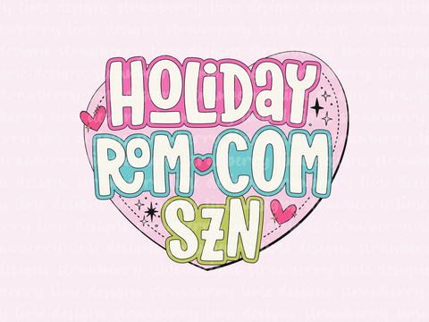 Holiday Rom Com Season (Bright) Die Cut Sticker