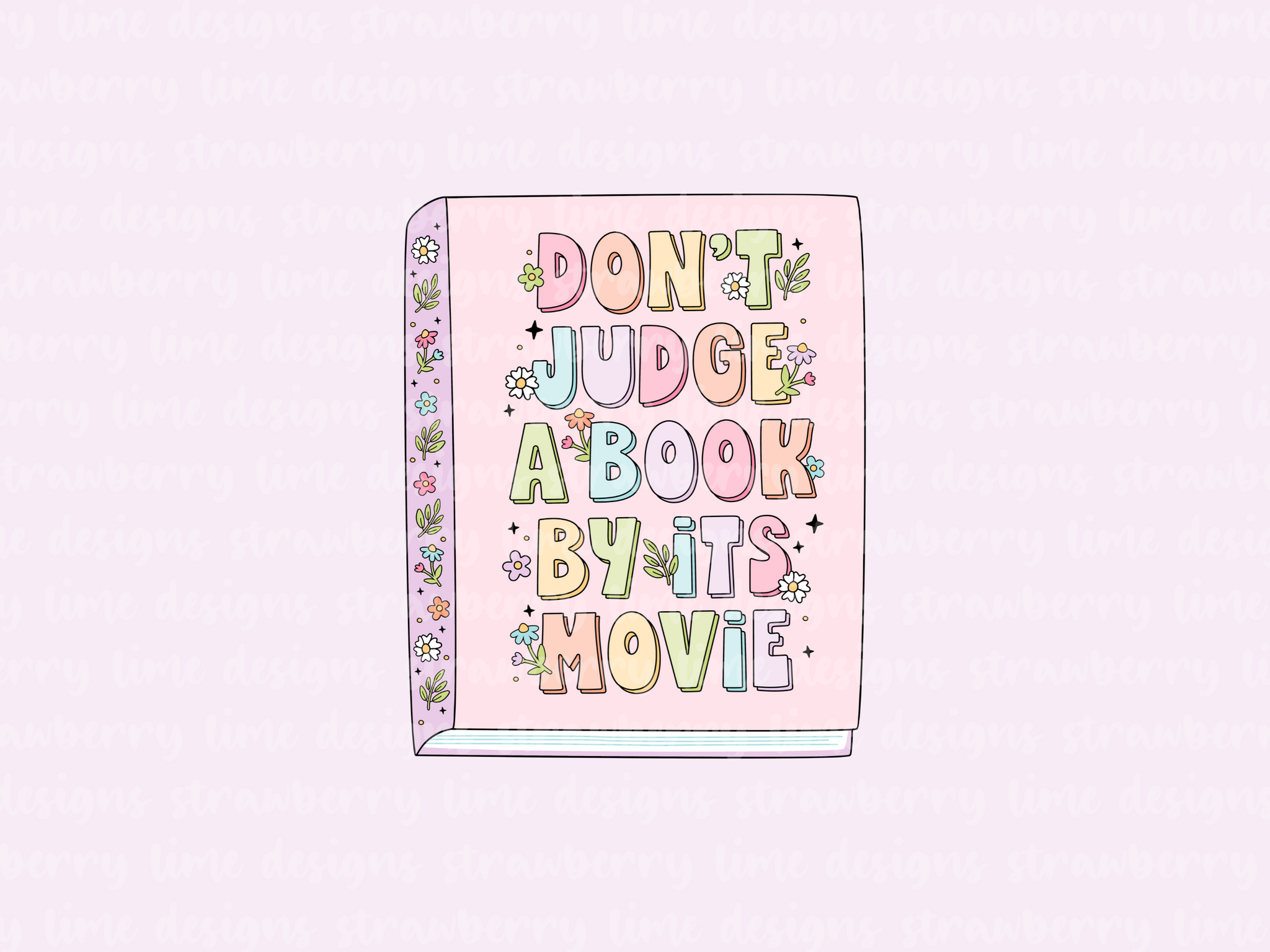 Don't Judge A Book Die Cut Sticker
