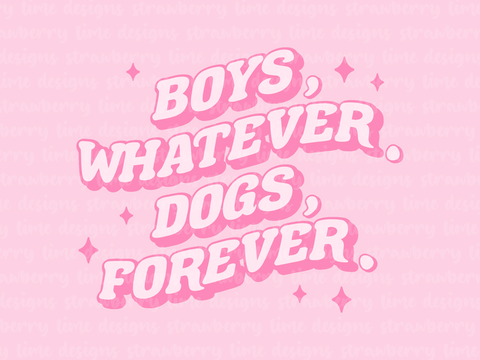 Dogs Forever Die Cut Sticker