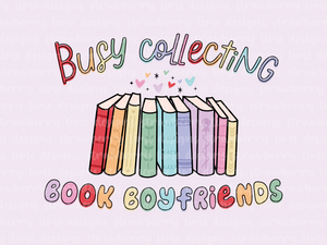 Busy Collecting Book Boyfriends Die Cut Sticker