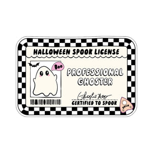 Professional Ghoster Die Cut Sticker