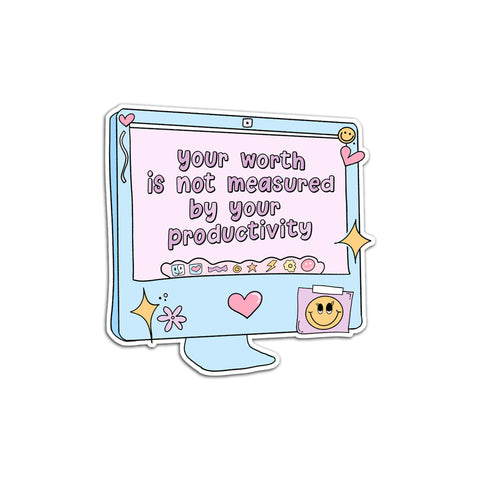 Productivity Die Cut Sticker