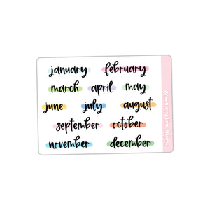 Months - Multicolour