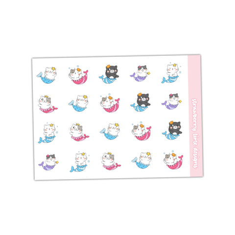Icon Stickers - Cat Mermaids
